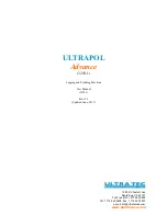 ULTRA TEC ULTRAPOL Advance User Manual preview