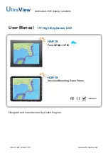 Предварительный просмотр 1 страницы Ultra View HAP-19 User Manual