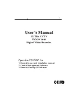UltraCCTV TIGON 1648 User Manual preview
