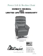 Preview for 1 page of ultracomfort Stellar Comfort UC550-L Owner'S Manual And Warranty