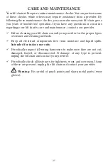 Preview for 21 page of ultracomfort UC490 Owner'S Manual