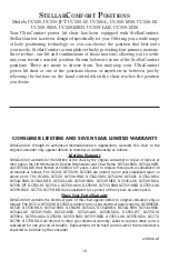 Preview for 18 page of ultracomfort UC559 Owner'S Manual