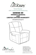 ultracomfort UltraCozy SERENE XR UC669 Owner'S Manual preview