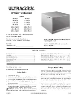 Preview for 1 page of UltraCOOL ADA35 Owner'S Manual