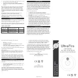 UltraFire ULLS10RF User Manual preview