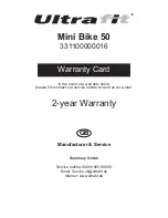 Preview for 15 page of UltraFit Mini Bike 50 User Manual