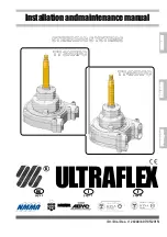 Preview for 1 page of Ultraflex T73NRFC Installation And Maintenance Manual