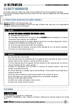 Preview for 22 page of Ultraflex UC130-SVS Installation And Maintenance Manual