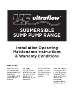 Ultraflow UMDZ7500/80/30 Operating Maintenance Instructions & Part List preview