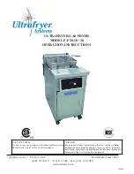 Preview for 1 page of ULTRAFRYER F-P20-18 Operation Instructions Manual