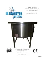 ULTRAFRYER REO-1620 Operation Manual preview