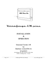 Предварительный просмотр 1 страницы UltraGauge EM plus Installation & Operation Manual