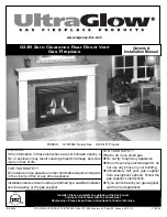 UltraGlow UltraGlow G33R-NG1 Natural Gas Owners & Installation Manual preview