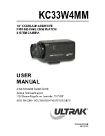 Ultrak KC33W4MM User Manual preview