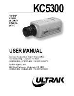 Preview for 1 page of Ultrak KC5300 User Manual