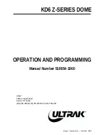 Ultrak KD6 Z-SERIES Operation And Programming Manual preview