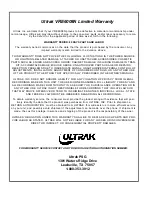 Preview for 23 page of Ultrak VRE6008N User Manual