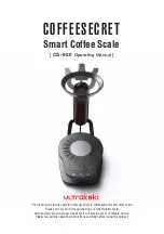 Ultrakoki COFFEESECRET CS-900 Operating Manual preview