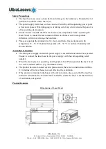 Preview for 2 page of UltraLasers CST-L-532-500mW User Manual