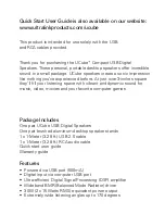 Preview for 2 page of UltraLink Products UCube Quick Start User Manual