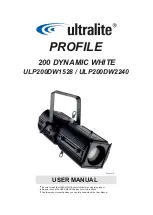 Preview for 1 page of UltraLite PROFILE 200 DYNAMIC WHITE Series User Manual