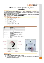 UltraLux SSW1Z Instructions предпросмотр