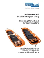 ultraMEDIC ultraBASKET STRETCHER Operating Manual And Service Instructions preview