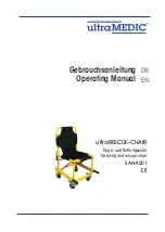 ultraMEDIC ultraRESCUE-CHAIR SAN-9201 Operating Manual preview