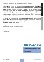 Предварительный просмотр 2 страницы UltraSecure ULTRACOM 3 Manual