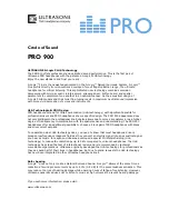 Preview for 2 page of Ultrasone PRO 900 Quick Manual