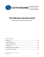 Preview for 212 page of Ultrasonic UP3218 Operator And  Maintenance Manual