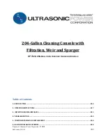 Preview for 245 page of Ultrasonic UP3218 Operator And  Maintenance Manual