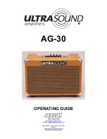 Предварительный просмотр 1 страницы Ultrasound AG-30 Operating Manual