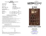 Предварительный просмотр 1 страницы Ultrasound DI MAX Operating Manual