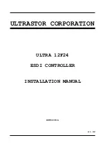 ULTRASTOR ULTRA 12F Installation Manual предпросмотр