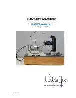 Ultratec FANTASY MACHINE User Manual предпросмотр