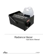 Ultratec Radiance Hazer Operator'S Manual preview