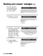 Preview for 44 page of Ultratec SUPERPRINT 4425A Manual