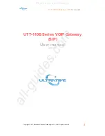 Ultrative UTT-110B Series User Manual preview