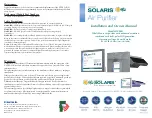 Ultravation Solaris SlXLED Installation And Owner'S Manual preview