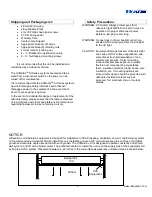 Preview for 2 page of Ultravation UVMATRIX SI Seris Owner'S Manual