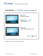 UltraView AP-F21-TV User Manual preview