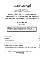 Preview for 1 page of UltraView PCIEXT64U User Manual