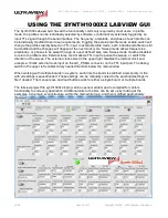 Preview for 16 page of UltraView SYNTH1000x2 User Manual