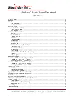 UltraVision UltraSensor CMD-2 User Manual preview