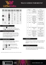 Preview for 3 page of Ultrawarm UWS-TOUCH Manual