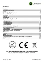 Preview for 1 page of Ultrawave QS13 Series Instructions Manual