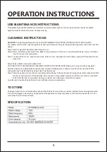 Preview for 10 page of Ultrean KF1830ELQ-H12A User Manual