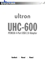 Предварительный просмотр 1 страницы ultron UHC-600 Manual