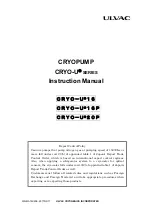 Ulvac CRYO-U 16 Instruction Manual preview